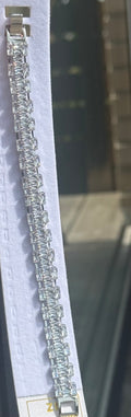Luksus tennisarmbånd med baguette-zirkonia ✨