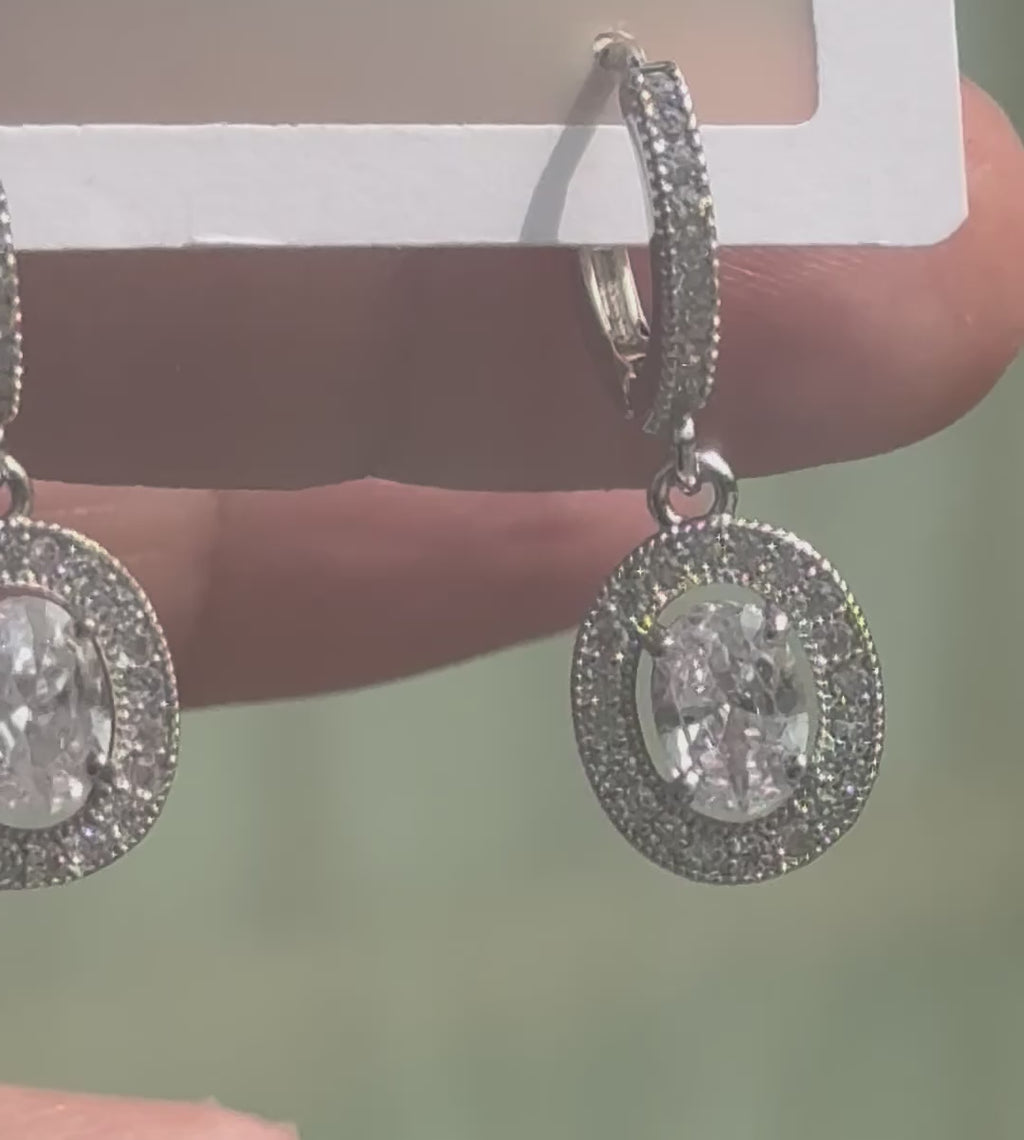 Creoler med oval zirkonia ✨
